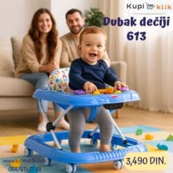 Ormari: Dubak dečiji 613 - Model sa stabilnim okvirom i više točkića za lakše — 6