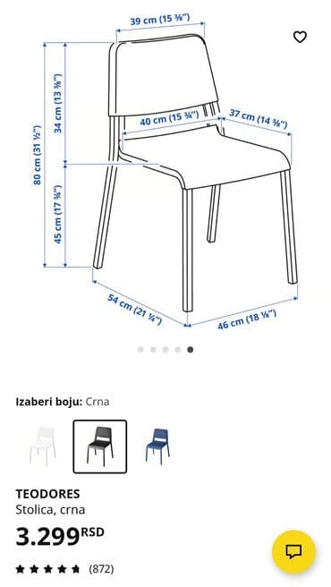 Ugaone garniture: Očuvana stolica, stabilna, čvrsta, malo korišćena, ima ponegde sitnih — 2