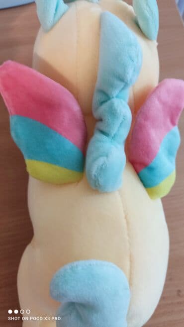 Dečija odeća: Unicorn-jednorog plišani beli,rozi,zeleni i žuti Na jednoj slici sam — 8