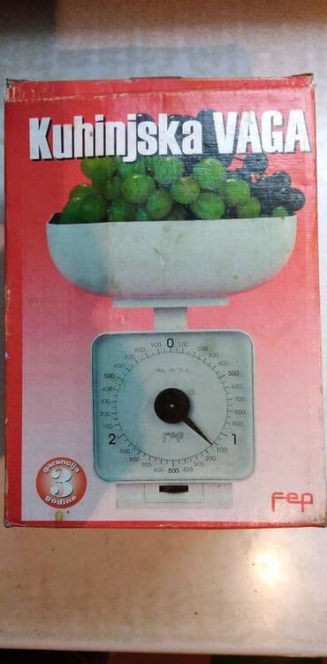 dvosed i trosed na razvlacenje: Kuhinjska vaga Fep do 3 kg,ocuvana — 1