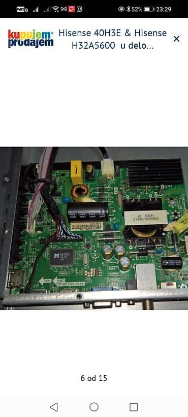iris tv mts daljinski cena: Hisense televizori – delovi 1) Hisense 40H3E – delovi: - Main board — 5