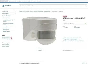 blokovi na prodaju: *** SUPER AKCIJA *** #3111 Infracrveni detektor pokreta BEG LUXOMAT LC — 10