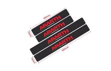 Vozila: Nalepnice za automobil - karbon ABARTH Set od 4 nalepnice za prag — 2