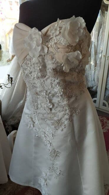 Wedding Clothes: Venčanica krem/roze šantum svila u kombinaciji sa čipkom, perlicama i — 3