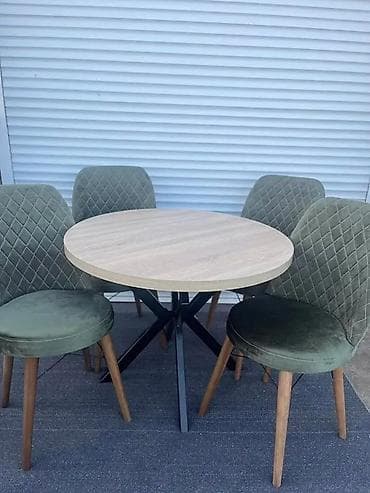 ikea trpezarijski setovi: Trpezarijski set – okrugli sto sa 4 stolice - Sto: okrugla ploča u — 2