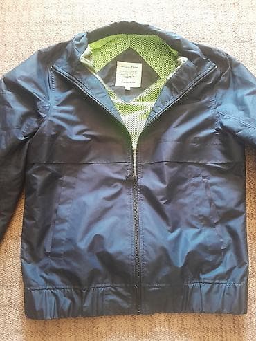 ock jakne: Muška vetrovka sa kapuljačom, tamnoplave boje. - Materijal: lagani — 3