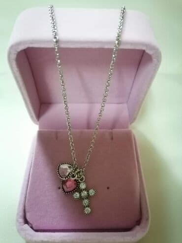 srebrna ogrlica sa krsticem: 800 — 8