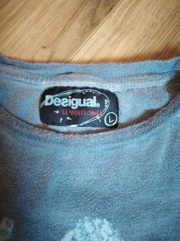 torbica oko struka i noge: Desigual, L (EU 40), Cotton, color - Light blue — 2