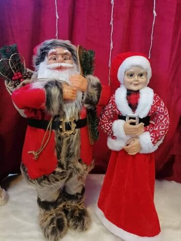 muzicki deda mraz: Deda-mraz 63cm - 4200din Baba-mrazica 60cm-4000din Muzicki deda-mraz — 5