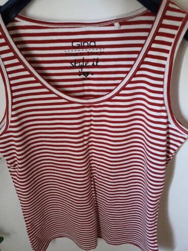 halteri h m: S (EU 36), Cotton, Stripes, color - Burgundy — 2
