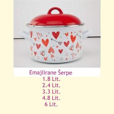 serpe od 30 litara: Emajlirana Šerpa sa Poklopcem u 5 dimenzija M Veoma kvalitetne šerpe — 2