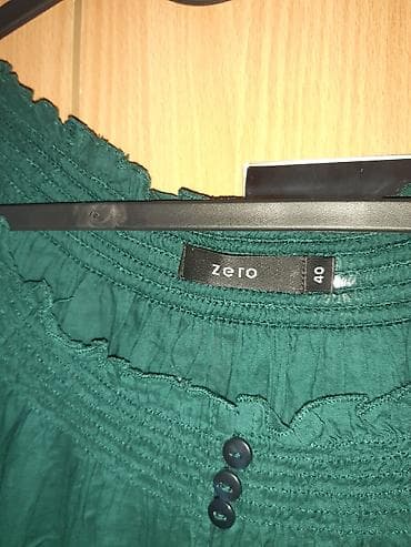 pamučne haljine tunike: Ženska tunika/bluza Zero – veličina 40 - Boja: tamno zelena - — 2