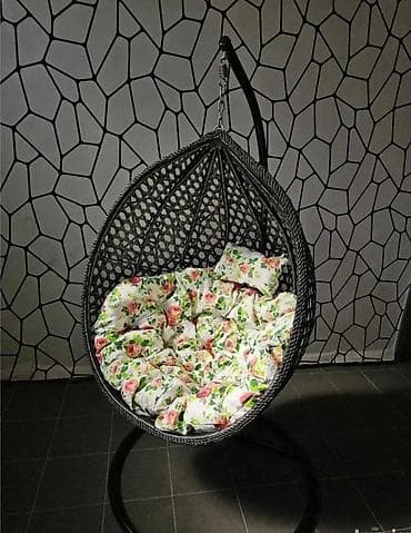 Tanks: Viseća “egg” fotelja sa stalkom - Konstrukcija: čvrst metalni okvir — 10