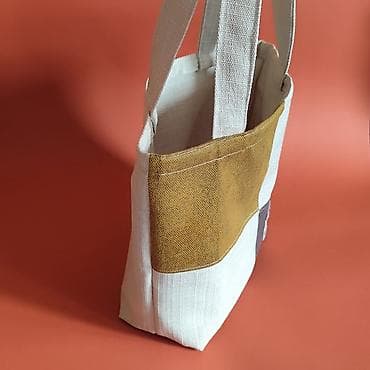 torbe od platna: Platnena torba – patchwork dizajn - Materijal: čvrsto platno/keper — 5