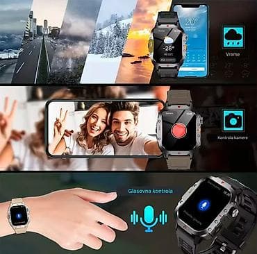 rolex cene: Nov pametni sat sa dva crna kaiša silikonskim i metalnim. Sat ima — 6