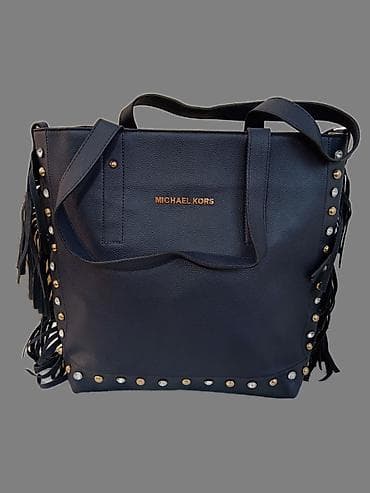 pletena torba sinsay: Michael Kors torba – crna tote/šopper silueta - Materijal: zrnasta — 4