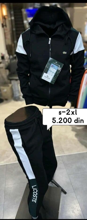 jordan trenerke komplet: Komplet, S (EU 48), Lacoste, bоја - Šareno, Pamuk — 3
