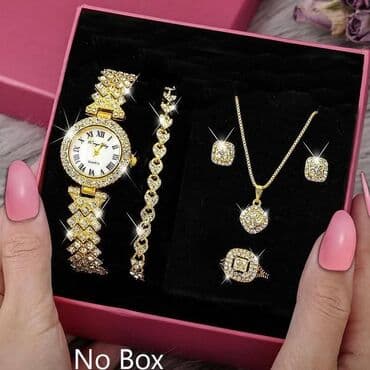 win win satic smartic: Set: Earrings, Bracelet, Necklace, Material: Stainless steel — 12