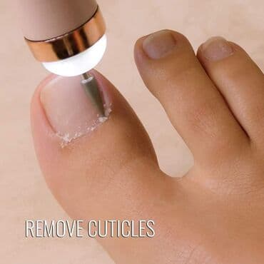 Ostali aparati za manikir i pedikir: Turpija za pedikir/manikir na USB punjenje sa 5 nastavaka Salon Nails — 8