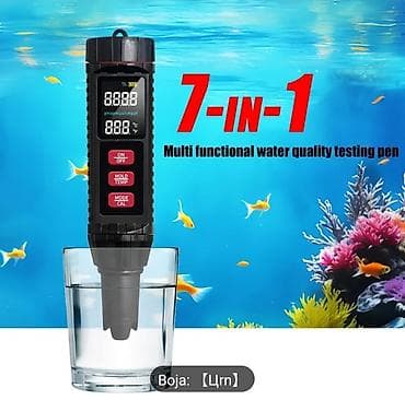 cepac drva na struju: 7u1 TESTER VODE – PROFESIONALNI DIGITALNI MERAČ (pH / TDS / EC / SALT — 3