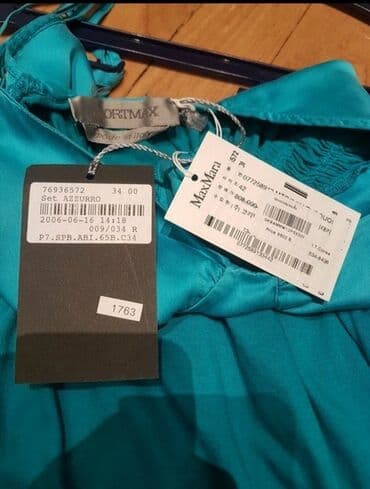 haljine sa kaisem: Max Mara S (EU 36), bоја - Svetloplava, Koktel, klub, Na bretele — 3