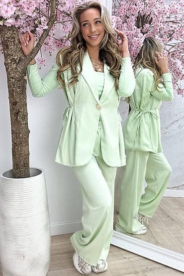 Underwear: 🔥Ženski komplet – prsluk sako kroja + široke pantalone - Elegantan — 4