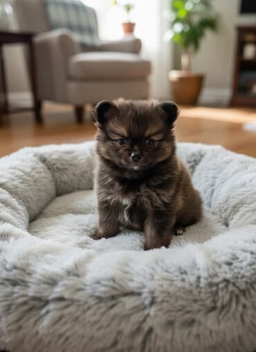 srednja pudla tezina: Pomeranski špic – štenci mini tipa (patuljasti spic). - Više — 2