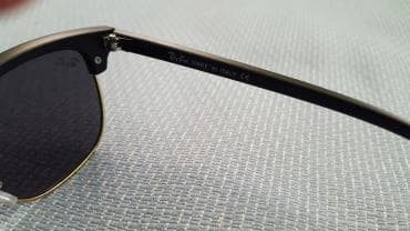 oglad: Ray ban clubmaster, black, unisex, nove. Crno staklo i crno-zlatan ram — 4