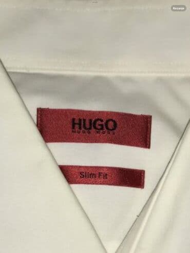 Sweaters: Shirt Long sleeves, M, L, Hugo Boss, color - White, Cotton — 2