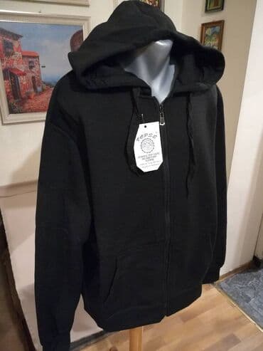 prsluk sa dva lica zara: Duks, 5XL (EU 62), bоја - Crna, Sa kapuljačom — 3