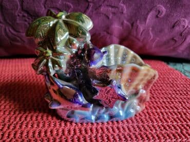 ljuljaska jaje dimenzije: Porcelanska nova figura za jaje cuvarkucu,delfini — 1