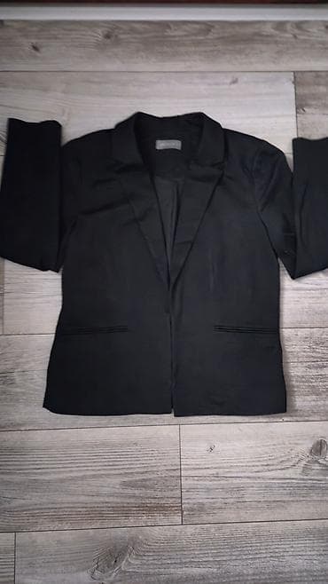 patike 50 broj: Ženski sako Jacqui E – crni - Klasican, strukiran kroj sa reverima - — 1