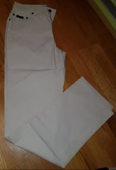 trikotazne pantalone: DANIEL HECHTER Muske pantalone, model farmerki, bež boje. Firma Daniel — 4