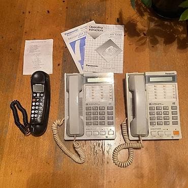 iphone 14 plus cena polovan: Prodajem 2 fiksna telefona, Panasonic (original) - oba koriscenai — 1