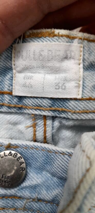 jakne sa krznom beograd: Šorc, XS (EU 46), PULL&BEAR, bоја - Tamnoplava, Teksas — 4