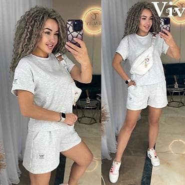 nike tn white: Komplet majica i šorc.- Kroj: ležeran,komforan fit za svakodnevno — 5