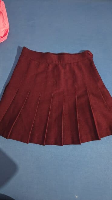 dugacke suknje: XS (EU 34), Mini, color - Burgundy — 1