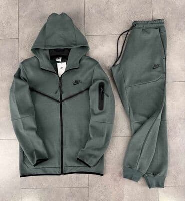 tech fleece trenerka: Set, 2XL (EU 56), L (EU 52), M (EU 50), Nike, Cotton — 1