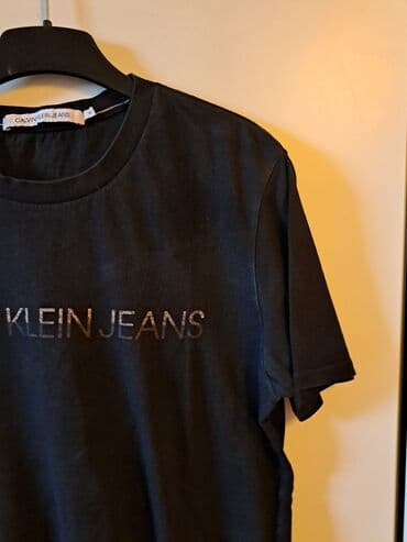 make up: Short sleeves T-shirt, XL (EU 54), Calvin Klein, color - Black — 5