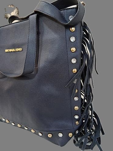 pletena torba sinsay: Michael Kors torba – crna tote/šopper silueta - Materijal: zrnasta — 5