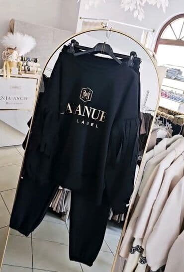 Women's Sweatsuits: Ženski komplet trenerka “AMANU LABEL” - Dvodijelni set: dukserica + — 2