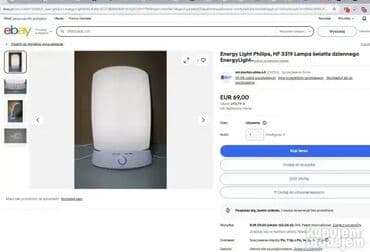 steznik za koleno rudo: *** AKCIJA *** #2704 **Philips Energylight HF 3308 za svetlosnu — 2
