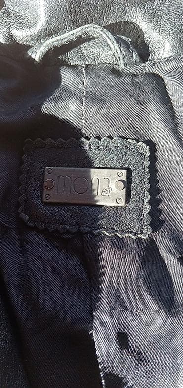 kožne kape: Kožna jakna M, bоја - Crna — 2