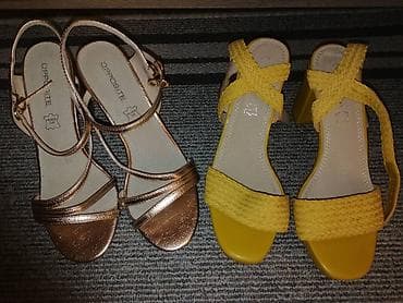 bata ženska obuća: Dve ženske sandale – brend Opposite - Model 1: metalik bronzane — 1