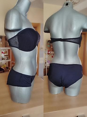 versace gace: Crni dvodelni kupaći kostim - Gornji deo: bandeau bez bretela, sa — 2