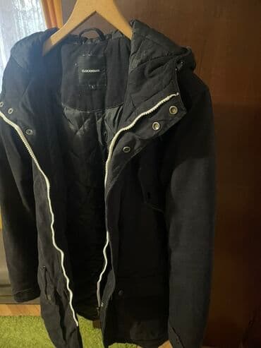 softshell jakna lidl: Clockhouse muška zimska jakna, crna. - Model: duga parka sa toplim — 2