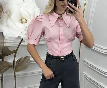 lacoste košulje: Elegantna ženska košulja sa kratkim rukavima i puf detaljima 2200 din — 9