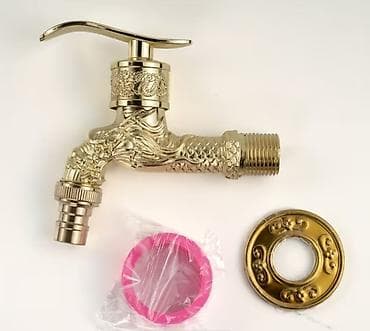 Kuhinjska oprema: ✅ Retro zlatna slavina za dvorište / baštu – metalna Dekorativna — 2