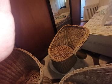 tempo bastenske garniture 2024: Baštenska garnitura pletena .Kvalitetna potrebno osvežiti ofarbati ili — 5