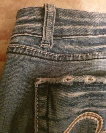 pocepane pantalone: 26, Jeans, Regular rise, Straight — 6